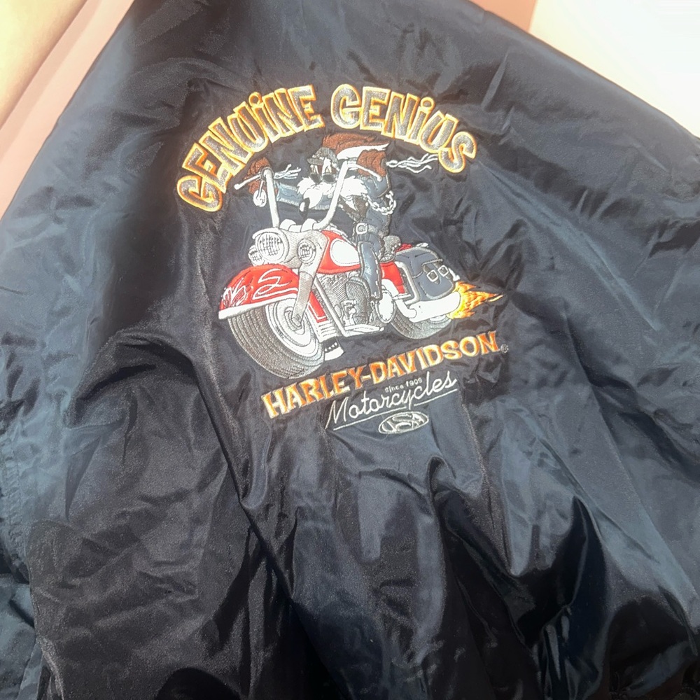 Harley-Davidson Black Jacket with Embroidered Design